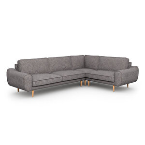 Klem 210 X 290 Köşe Ahşap Ayak - Keten Beton Gri