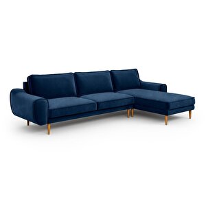 Klem 306 X 171 Köşe Ahşap Ayak - Kadife Gece Mavisi