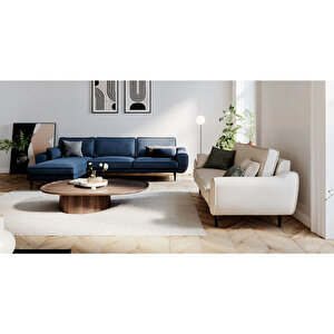 Klem 306 X 171 Köşe Ahşap Ayak - Kadife Gece Mavisi