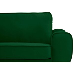 Klem 346 X 290 Köşe Ahşap Ayak - Kadife Zümrüt Yeşili