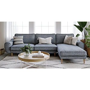 Klem 280 X 171 Köşe Ahşap Ayak - Keten Beton Gri