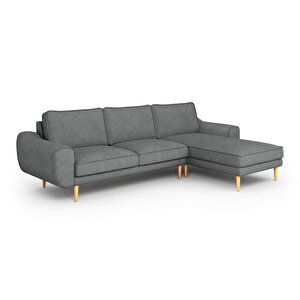 Klem 280 X 171 Köşe Ahşap Ayak - Keten Beton Gri