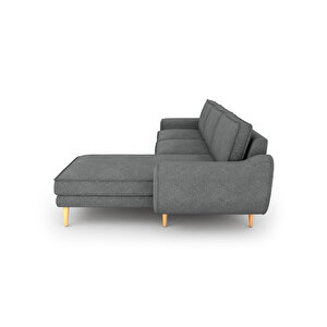 Klem 280 X 171 Köşe Ahşap Ayak - Keten Beton Gri