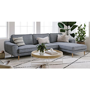 Klem 280 X 171 Köşe Ahşap Ayak - Keten Beton Gri
