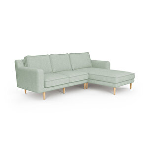 Klem Slim 240 X 171 Köşe Ahşap Ayak - Keten Nil Yeşili
