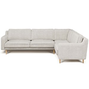 Klem Slim 283 X 203 Köşe Ahşap Ayak - Doğal Doku Mermer Gri