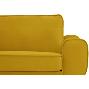 Klem 346 X 290 Köşe Ahşap Ayak - Kadife Hardal