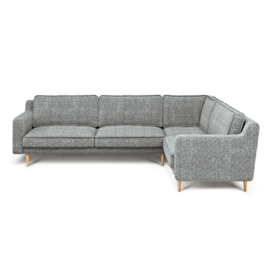 Klem Slim 283 X 203 Köşe Ahşap Ayak - Doğal Doku Galaksi Mavi