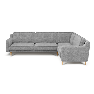 Klem Slim 283 X 203 Köşe Ahşap Ayak - Doğal Doku Füme