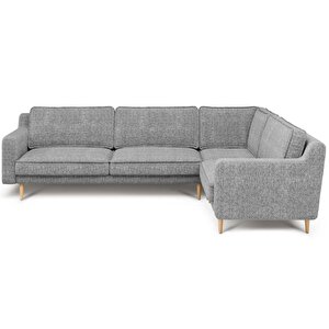 Klem Slim 283 X 203 Köşe Ahşap Ayak - Doğal Doku Füme