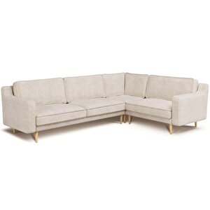 Klem Slim 283 X 203 Köşe Ahşap Ayak - Doğal Doku Fildişi