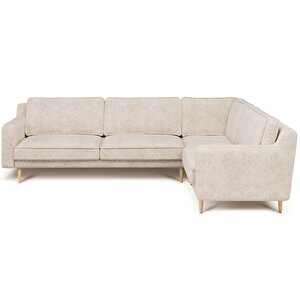 Klem Slim 283 X 203 Köşe Ahşap Ayak - Doğal Doku Fildişi