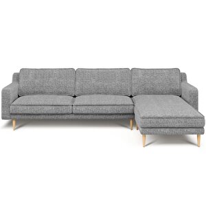 Klem Slim 292 X 171 Köşe Ahşap Ayak - Doğal Doku Füme