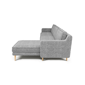 Klem Slim 292 X 171 Köşe Ahşap Ayak - Doğal Doku Füme