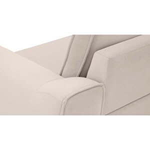Klem 346 X 290 Köşe Ahşap Ayak - Kadife Vanilya