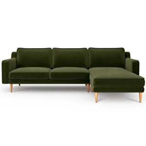 Klem Slim 266 X 171 Köşe Ahşap Ayak - Kadife Haki
