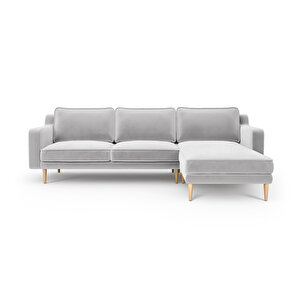 Klem Slim 266 X 171 Köşe Ahşap Ayak - Kadife Gri