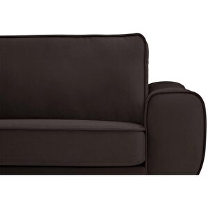 Klem 346 X 290 Köşe Ahşap Ayak - Kadife Kül Gri