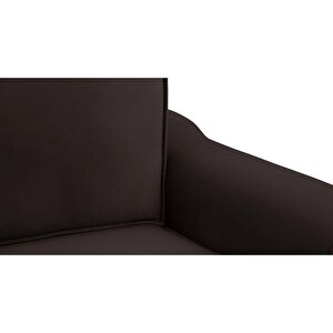 Klem 346 X 290 Köşe Ahşap Ayak - Kadife Kül Gri
