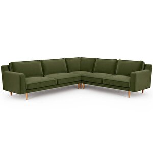Klem Slim 283 X 257 Köşe Ahşap Ayak - Kadife Haki