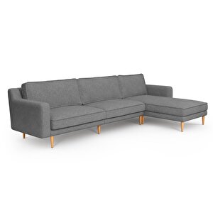 Klem Slim 312 X 171 Köşe Ahşap Ayak - Keten Beton Gri
