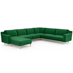 Klem Slim 339 X 283 Köşe Ahşap Ayak - Kadife