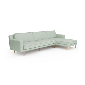 Klem Slim 312 X 171 Köşe Ahşap Ayak - Keten Nil Yeşili