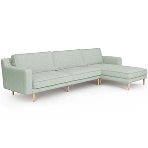 Klem Slim 312 X 171 Köşe Ahşap Ayak - Keten Nil Yeşili