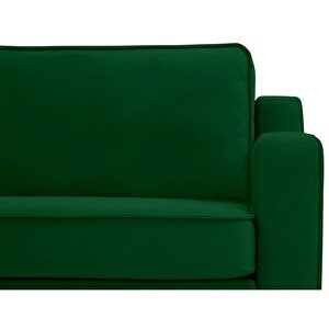 Klem Slim 266 X 171 Köşe Ahşap Ayak - Kadife Zümrüt Yeşili
