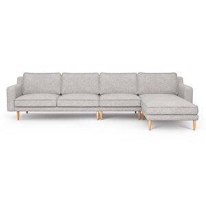Klem Slim 343 X 171 Köşe Ahşap Ayak - Keten Çakıl