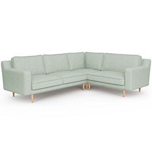 Klem Slim 257 X 203 Köşe Ahşap Ayak - Keten Nil Yeşili