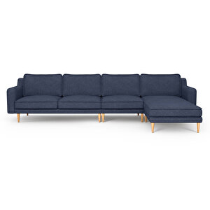 Klem Slim 343 X 171 Köşe Ahşap Ayak - Keten Havacı Mavi