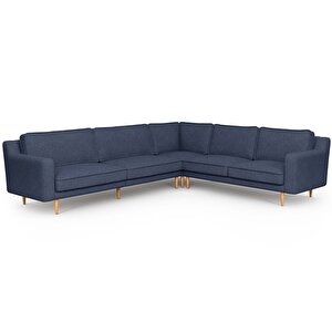 Klem Slim 303 X 257 Köşe Ahşap Ayak - Keten Havacı Mavi