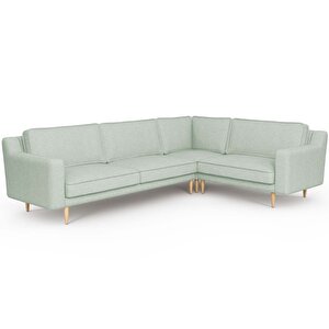 Klem Slim 283 X 203 Köşe Ahşap Ayak - Keten Nil Yeşili