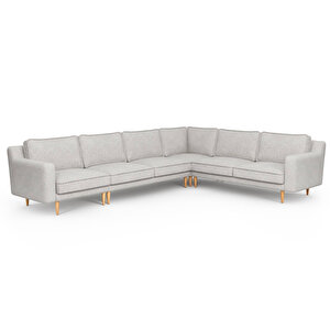 Klem Slim 334 X 257 Köşe Ahşap Ayak - Keten Çakıl