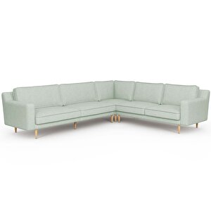 Klem Slim 303 X 257 Köşe Ahşap Ayak - Keten Nil Yeşili