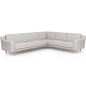 Klem Slim 303 X 257 Köşe Ahşap Ayak - Keten Çakıl