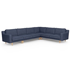Klem Slim 334 X 257 Köşe Ahşap Ayak - Keten Havacı Mavi