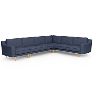 Klem Slim 334 X 257 Köşe Ahşap Ayak - Keten Havacı Mavi