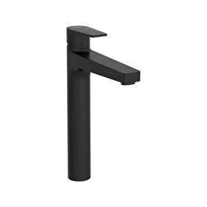 Flow Square Tezgah Üstü Lavabo Bataryası, Mat Siyah A4293636