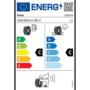 Sava 195/60r15 88h Intensa Hp Oto Yaz Lastiği (üretim: 2025)
