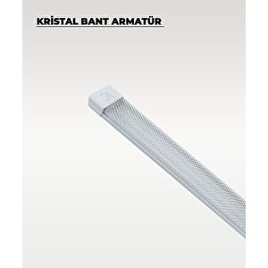  80w Beyaz Kristal Led Bant Armatür 3200k Sarı Işık