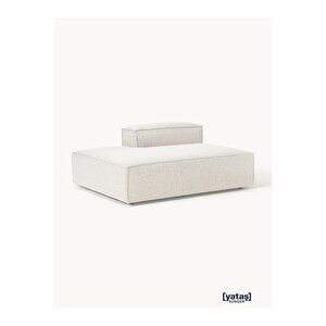 Most Mollis Sol Pro Köşe Modül 01 Beyaz Lüks Bukle Kumaş Yumuşak Sünger