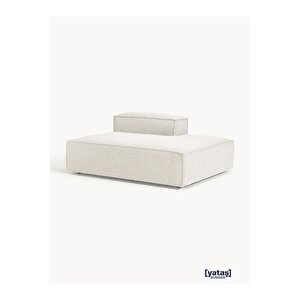 Most Mollis Sağ Pro Köşe Modül 01 Beyaz Lüks Bukle Kumaş Yumuşak Sünger