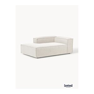 Most Mollis Sol Köşe Dinlenme 01 Beyaz Lüks Bukle Kumaş Yumuşak Sünger