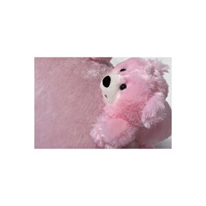 Most Teddy Kids Pembe Ayıcıklı Peluş Kumaş Döner Berjer