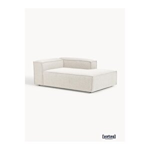 Most Mollis Plus Sağ Köşe Dinlenme 01 Beyaz Lüks Bukle Kumaş Yumuşak Sünger
