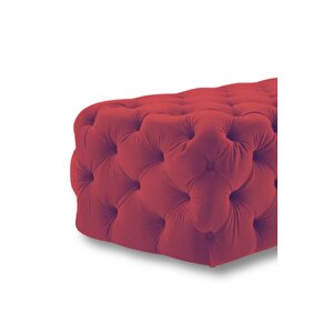 Most Hallow Kapitoneli Bench 14 Bordo Kadife Kumaş