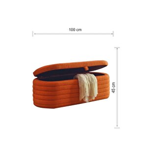Most Hallow Kapitoneli Sandıklı Bench 08 Tarçın Bukle Kumaş