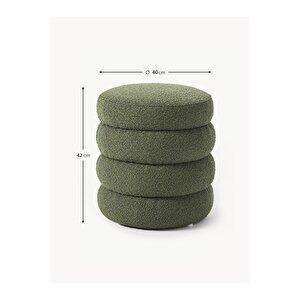 Most Twister Puf 11 Yeşil Bukle Kumaş